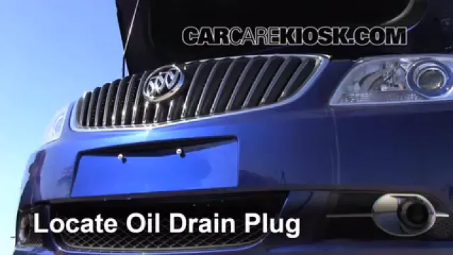 2013 Buick Verano 2.4L 4 Cyl. FlexFuel Huile Changer l'huile et le filtre à huile